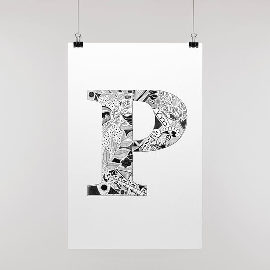 Letter ‘P’ Print